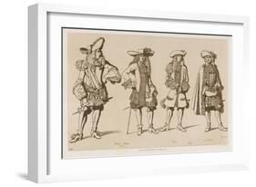 French Gentlemen of the Seventeenth Century-Raphael Jacquemin-Framed Giclee Print