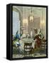 French Gentry Dining in the 18th Century-null-Framed Stretched Canvas