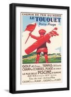 French Golf Travel Poster-null-Framed Art Print