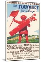 French Golf Travel Poster-null-Mounted Art Print