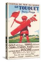 French Golf Travel Poster-null-Stretched Canvas