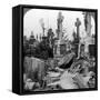 French Graves Smashed by German Shell Fire, France, World War I, 1914-1918-null-Framed Stretched Canvas