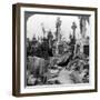 French Graves Smashed by German Shell Fire, France, World War I, 1914-1918-null-Framed Photographic Print
