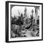 French Graves Smashed by German Shell Fire, France, World War I, 1914-1918-null-Framed Photographic Print