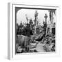 French Graves Smashed by German Shell Fire, France, World War I, 1914-1918-null-Framed Photographic Print