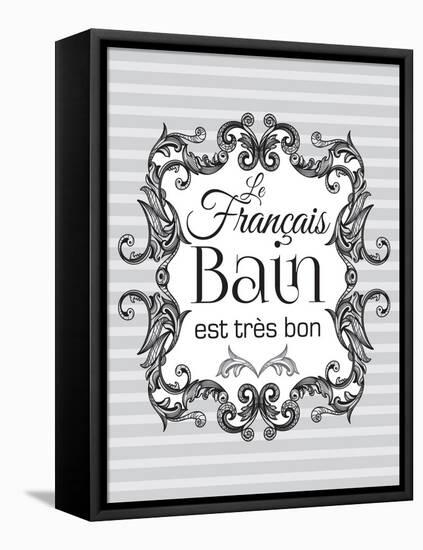 French Grey Bath 1-Melody Hogan-Framed Stretched Canvas