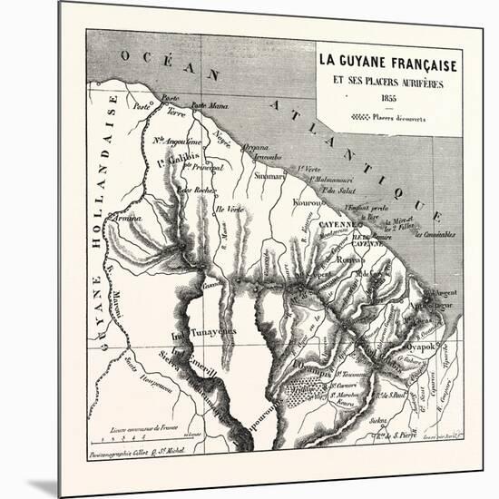 French Guiana, 1855-null-Mounted Giclee Print