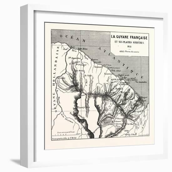 French Guiana, 1855-null-Framed Giclee Print