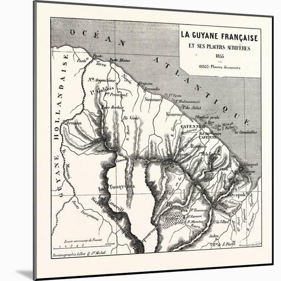 French Guiana, 1855-null-Mounted Giclee Print