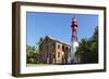 French Guiana, Ile Royale. Lighthouse Situated on Prison Island-Alida Latham-Framed Photographic Print