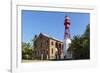 French Guiana, Ile Royale. Lighthouse Situated on Prison Island-Alida Latham-Framed Photographic Print