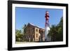 French Guiana, Ile Royale. Lighthouse Situated on Prison Island-Alida Latham-Framed Photographic Print