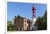 French Guiana, Ile Royale. Lighthouse Situated on Prison Island-Alida Latham-Framed Photographic Print