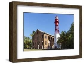 French Guiana, Ile Royale. Lighthouse Situated on Prison Island-Alida Latham-Framed Photographic Print