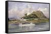 French Gunboat in Front of Tuyen Quan-Lyubov Sergeevna Popova-Framed Stretched Canvas