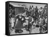 French Gypsies Playing Music and Dancing-Yale Joel-Framed Stretched Canvas