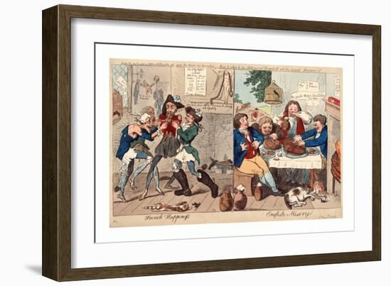 French Happiness English Misery-null-Framed Giclee Print