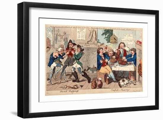 French Happiness English Misery-null-Framed Giclee Print