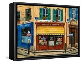 French Hat Shop-Marilyn Dunlap-Framed Stretched Canvas