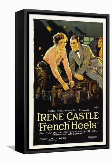 French Heels, Irene Castle, Ward Crane, 1922-null-Framed Stretched Canvas