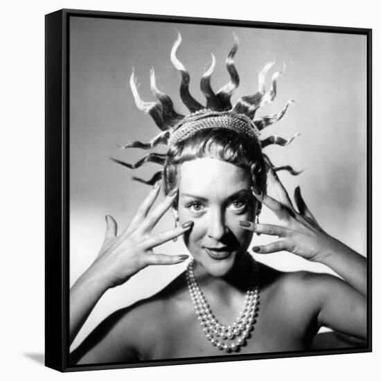 French hiarstyle-null-Framed Stretched Canvas