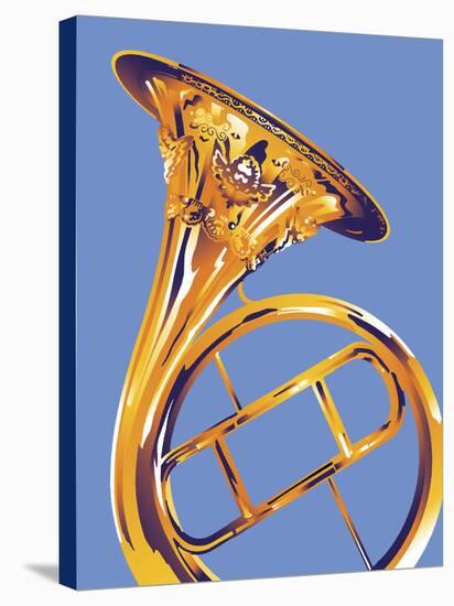 French Horn 8-David Chestnutt-Stretched Canvas