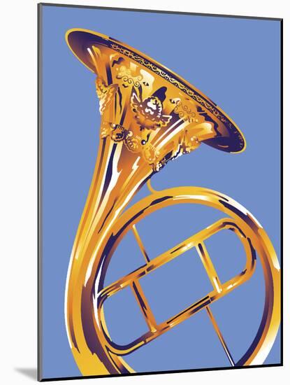 French Horn 8-David Chestnutt-Mounted Giclee Print