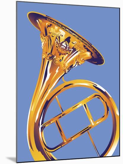 French Horn 8-David Chestnutt-Mounted Giclee Print