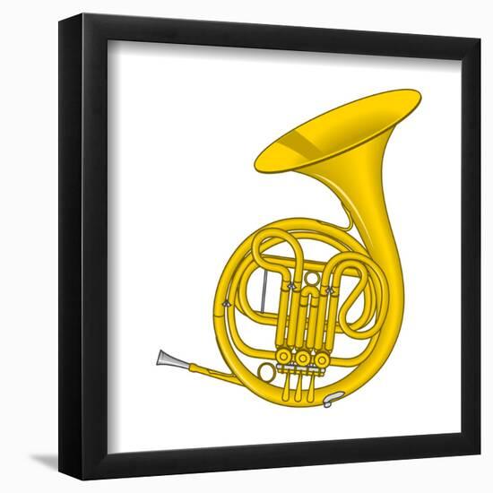 French Horn, Brass, Musical Instrument-Encyclopaedia Britannica-Framed Poster