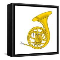 French Horn, Brass, Musical Instrument-Encyclopaedia Britannica-Framed Stretched Canvas