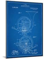 French Horn Instrument Patent-null-Mounted Art Print