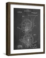 French Horn Instrument Patent-null-Framed Art Print