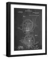 French Horn Instrument Patent-null-Framed Art Print