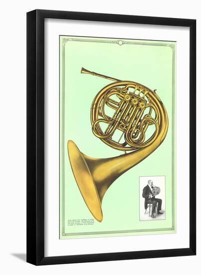 French Horn-null-Framed Art Print