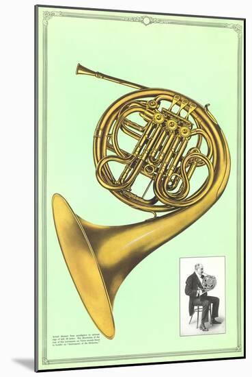 French Horn-null-Mounted Art Print