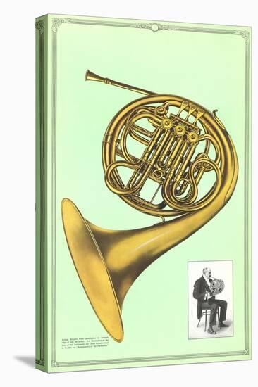 French Horn-null-Stretched Canvas