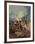 French Horse Artillery of the Guard Attacked by British Infantry at the Battle of Waterloo, 1815-Denis Dighton-Framed Giclee Print