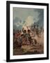 French Horse Artillery of the Guard Attacked by British Infantry at the Battle of Waterloo, 1815-Denis Dighton-Framed Giclee Print