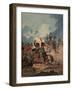 French Horse Artillery of the Guard Attacked by British Infantry at the Battle of Waterloo, 1815-Denis Dighton-Framed Giclee Print