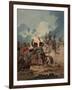 French Horse Artillery of the Guard Attacked by British Infantry at the Battle of Waterloo, 1815-Denis Dighton-Framed Giclee Print