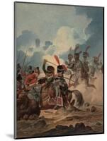French Horse Artillery of the Guard Attacked by British Infantry at the Battle of Waterloo, 1815-Denis Dighton-Mounted Giclee Print