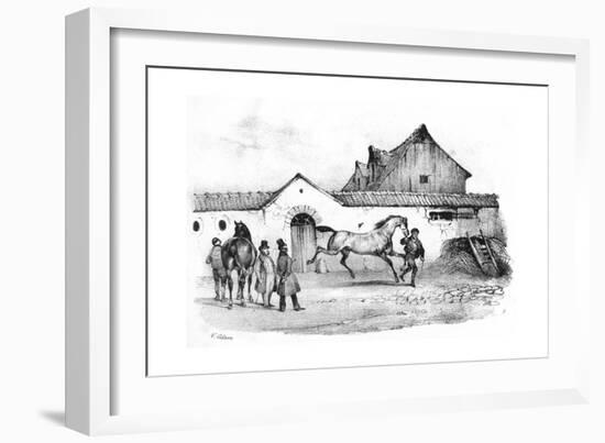French Horse-Trader-Victor Adam-Framed Giclee Print