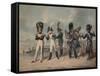 French Imperial Guard and National Guard During the Hundred Days, 1816-Denis Dighton-Framed Stretched Canvas