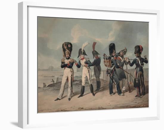 French Imperial Guard and National Guard During the Hundred Days, 1816-Denis Dighton-Framed Giclee Print