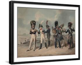 French Imperial Guard and National Guard During the Hundred Days, 1816-Denis Dighton-Framed Giclee Print