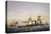 French Imperial Navy's Ironclad Ss Rochambeau-null-Stretched Canvas