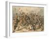 French Infantry and Russian Hussars in Combat at Austerlitz-Frédéric Goupil-Fesquet-Framed Giclee Print