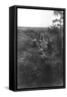 French Infantry Position in a Sunken Lane, North of Villers-Cotterets, Aisne, France, 1918-null-Framed Stretched Canvas