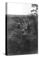 French Infantry Position in a Sunken Lane, North of Villers-Cotterets, Aisne, France, 1918-null-Stretched Canvas