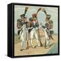 French Infantry-Louis Charles Bombled-Framed Stretched Canvas